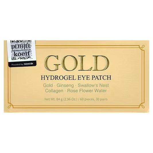 Petitfee Gold Hydrogel Eye Patch – verpakking 60 pleisters met goud en collageen